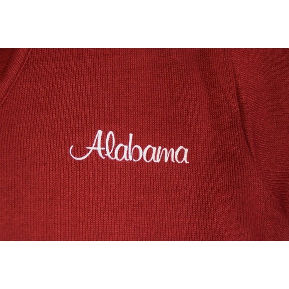 VTG Alabama Crismson Tide Pullover Sweater Acrylic Red H. Wolf & Son Size L - Picture 2 of 6